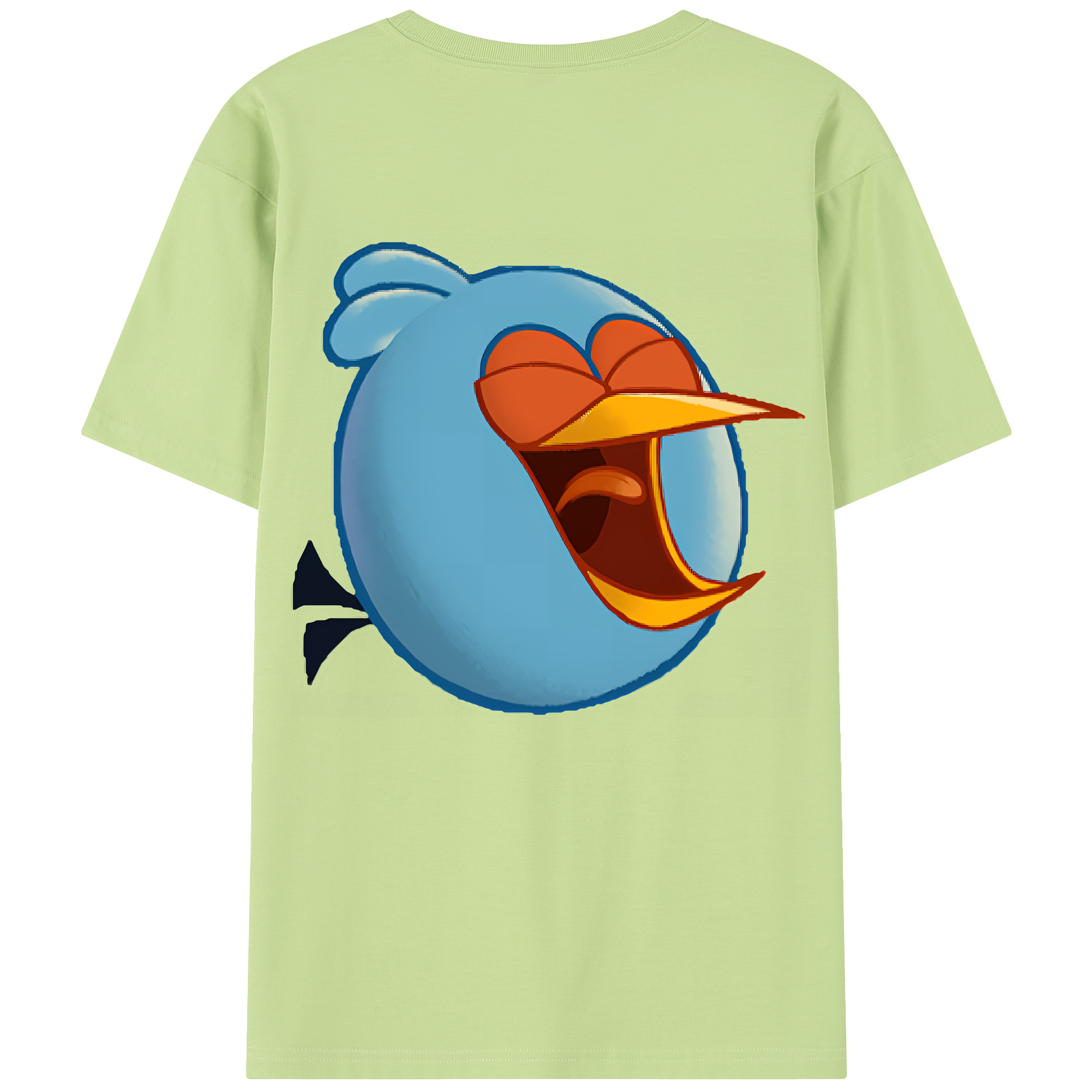 （画像用） Angry Birds アングリーバード 綿100％半袖Tシャツ（背面プリント）